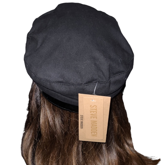 💕NWT Steve Madden Satin Lined Faux Croc Detail Cadet/Chauffeur Hat💕 - Picture 6 of 9
